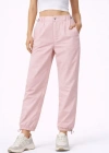Paraşüt Kumaş Pantolon Bel Ve Paça Ayarlanabilir astikli por Pantolon  Toz Pembe