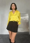 Sarı Saten Gömlek