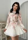 Simsor Çiçekli Elbise