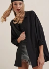 Siyah Oversize Uzun Basic Gömlek 3900