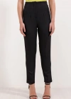 Siyah Yüksek Bel Kumaş Pantolon 6650