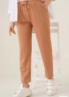 Tam Kalıp Basic Eşofman Pantolon  Kahverengi