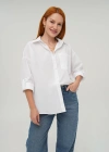 Tek Cepli Ekru Gömlek
