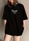 Thousand Baskılı Oversize Bisiklet Yaka Tshirt  iyah