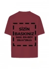 Tişört Tasarla 24/1 Kumaş  Bordo
