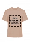 Tişört Tasarla Thirt 20/1 Kumaş  Bej