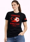 Türkiye World Cup 2026 Baskılı Tişört Futbol Temalı Forma Thirt  iyah