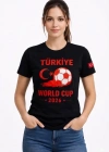 Türkiye World Cup 2026 Baskılı Tişört Futbol Temalı Forma Thirt  iyah