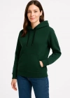 Üç İplik Kapüşonlu Kanguru Çepli weathirt Hoodie  Haki