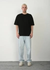 Unisex Basic Bisiklet Yaka Oversize Thirt  iyah