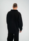 Unisex Double Oversize Patlı Yaka weathirt  iyah