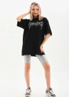 Unisex Taş Desenli Oversize Thirt  iyah