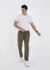 Unisex Üç İplik Basic Eşofman Pantolon  Haki