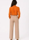 Uzun Kol Gömlek Düğmeli Klasik Yaka Günlük Ve Ofis Şıklığına Uygun  Turuncu