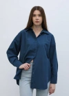 Uzun Kol Gömlek  İndigo
