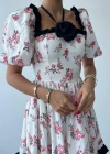 Wismar Gül Detay Elbise