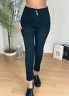 Yüksek Bel Likralı Jean Pantolon 90 Cm
