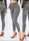 Yüksel Bel Likralı Kot Pantolon (Gri)