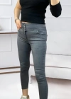 Yüksel Bel Likralı Kot Pantolon (Gri)