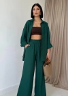 Zümrüt Alice Gömlek Ve Bol Kesim Pantolon Takım