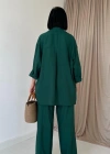 Zümrüt Alice Gömlek Ve Bol Kesim Pantolon Takım