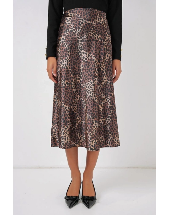 15806 Saten Etek  Kahverengi