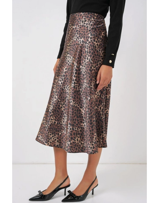 15806 Saten Etek  Kahverengi