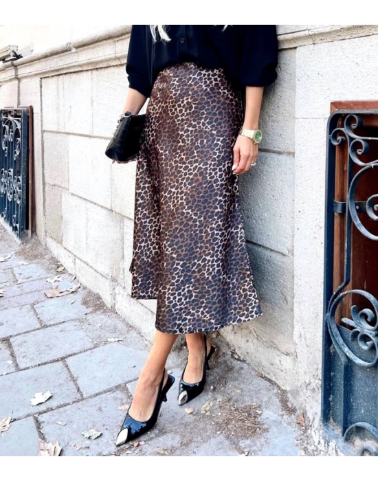 15806 Saten Etek  Kahverengi