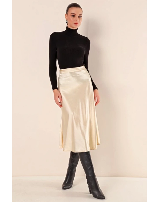 15806 Saten Etek  Krem