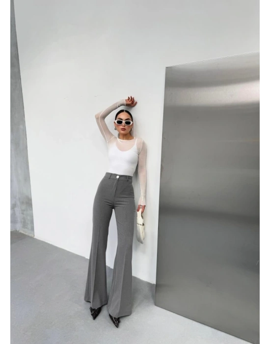 230 Gr Poly Viscose Full Lycra İspanyol Paça Pantolon