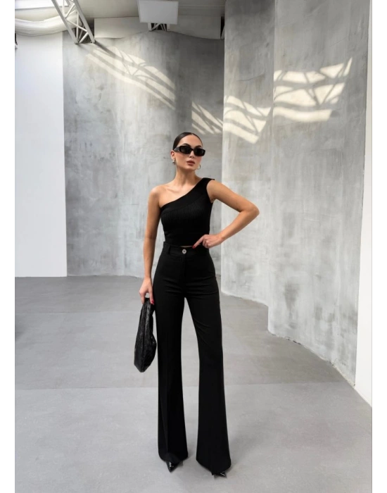 230 Gr Poly Viscose Full Lycra İspanyol Paça Pantolon