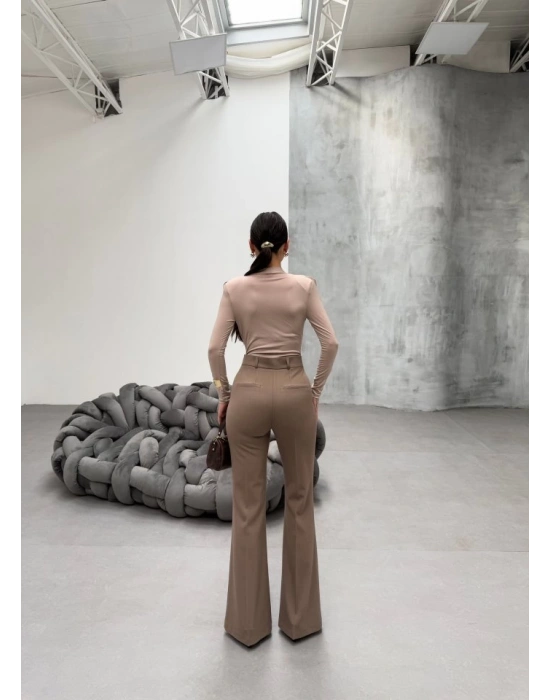 230 Gr Poly Viscose Full Lycra İspanyol Paça Pantolon