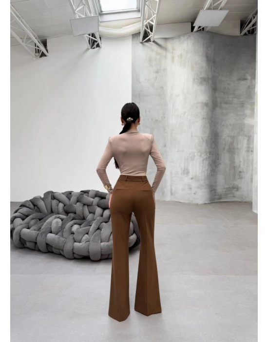 230 Gr Poly Viscose Full Lycra İspanyol Paça Pantolon