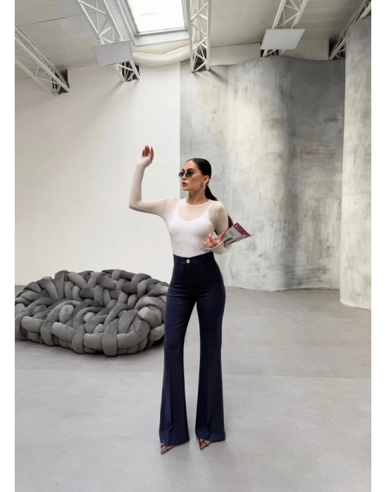 230 Gr Poly Viscose Full Lycra İspanyol Paça Pantolon