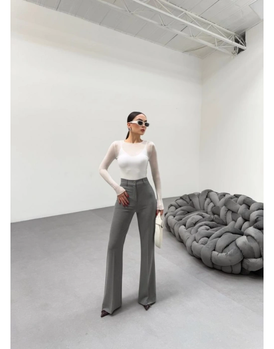 230 Gr Poly Viscose Full Lycra İspanyol Paça Pantolon