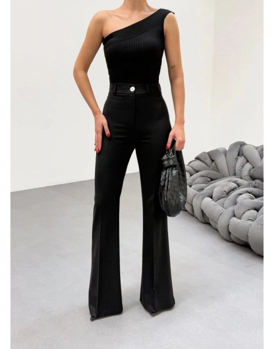 230 Gr Poly Viscose Full Lycra İspanyol Paça Pantolon