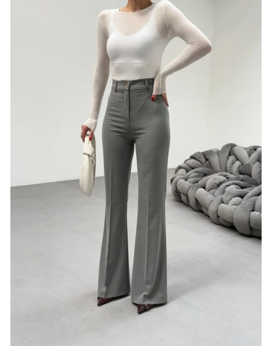 230 Gr Poly Viscose Full Lycra İspanyol Paça Pantolon