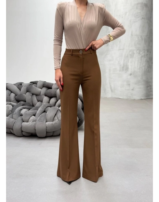 230 Gr Poly Viscose Full Lycra İspanyol Paça Pantolon