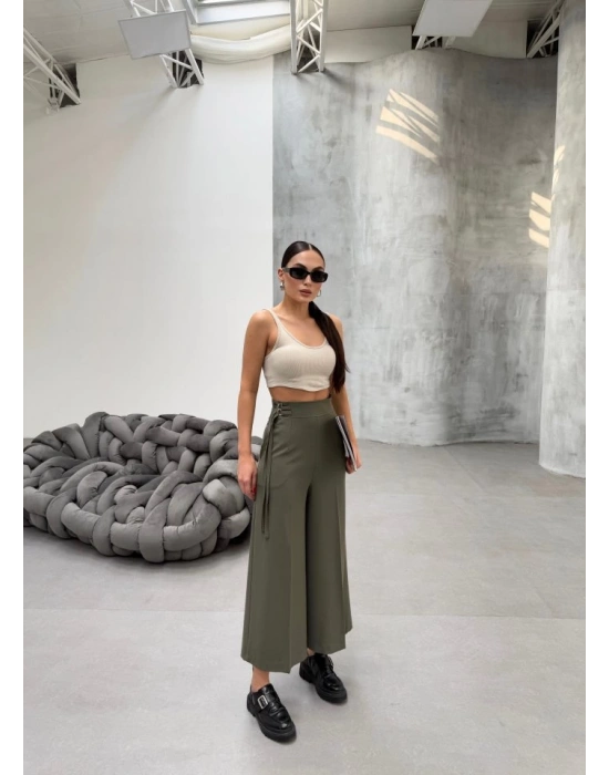 230 Gr Poly Viscose Full Lycra Metal Toka Aksesuarli Pantolon