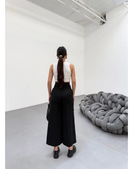 230 Gr Poly Viscose Full Lycra Metal Toka Aksesuarli Pantolon