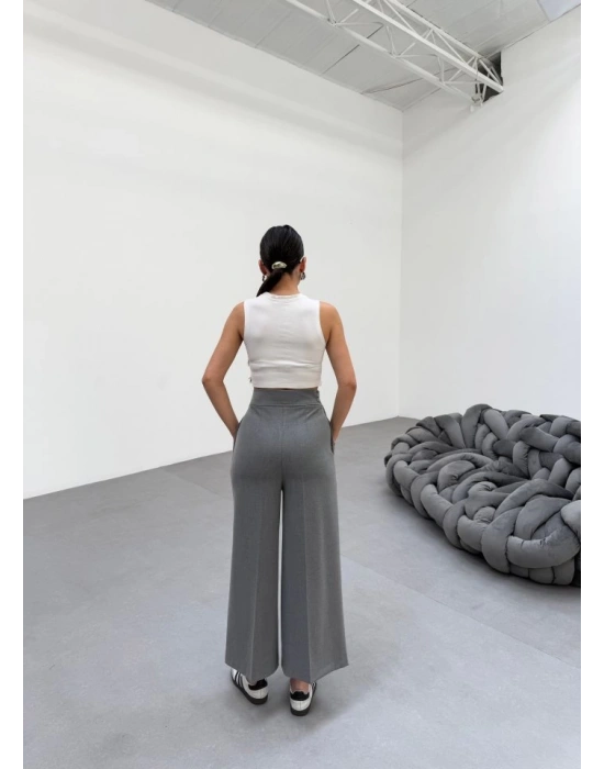 230 Gr Poly Viscose Full Lycra Metal Toka Aksesuarli Pantolon