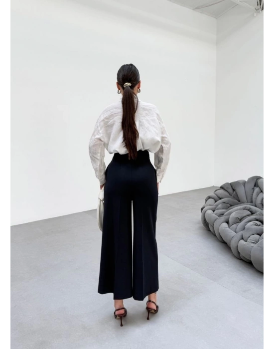 230 Gr Poly Viscose Full Lycra Metal Toka Aksesuarli Pantolon