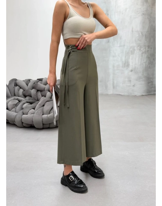 230 Gr Poly Viscose Full Lycra Metal Toka Aksesuarli Pantolon