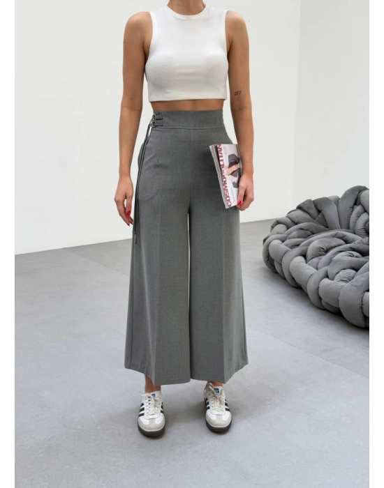 230 Gr Poly Viscose Full Lycra Metal Toka Aksesuarli Pantolon