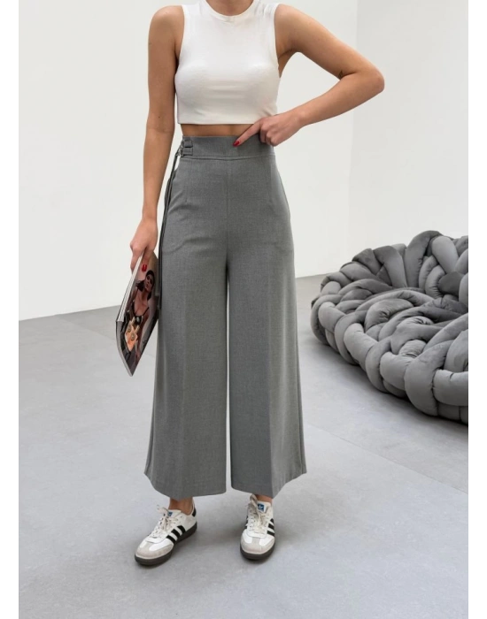 230 Gr Poly Viscose Full Lycra Metal Toka Aksesuarli Pantolon