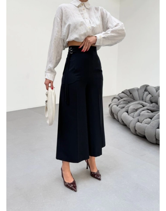 230 Gr Poly Viscose Full Lycra Metal Toka Aksesuarli Pantolon