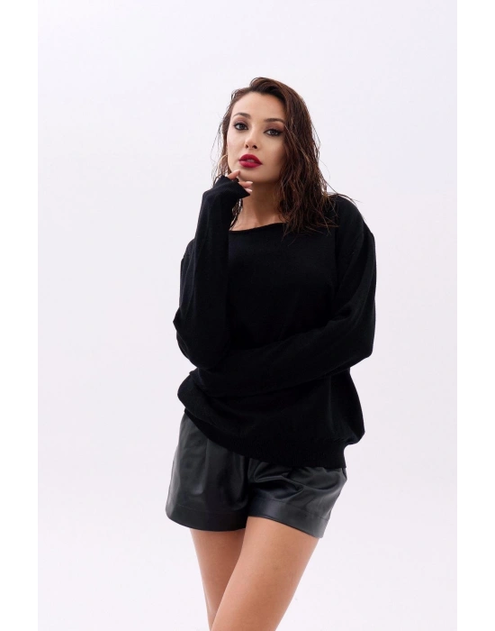 4216 TRİKO DÜZ SALAŞ KAZAKSİYAH