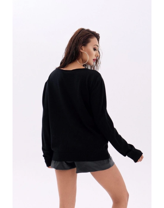 4216 TRİKO DÜZ SALAŞ KAZAKSİYAH