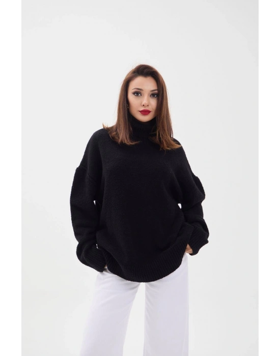 43151 TRİKO BALIKÇI SALAŞ KAZAKSİYAH