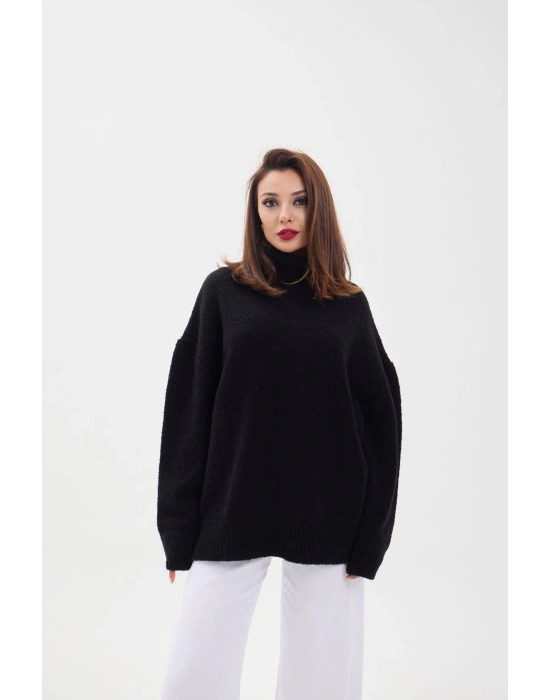 43151 TRİKO BALIKÇI SALAŞ KAZAKSİYAH